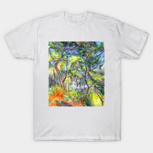 Sous-Bois, Woods in Countryside, France 1884, Paul Cézanne T-Shirt